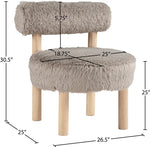 Ambre - Shearling Fabric Accent Chair