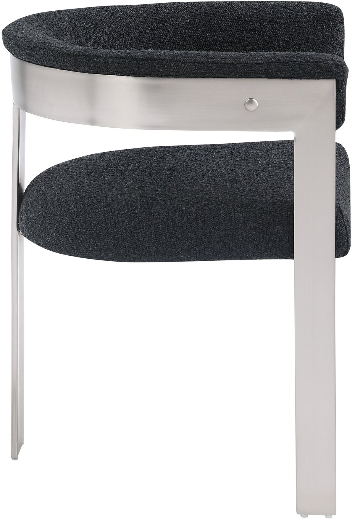 Romeo - Boucle Dining Chair With Silver Base (Set of 2)