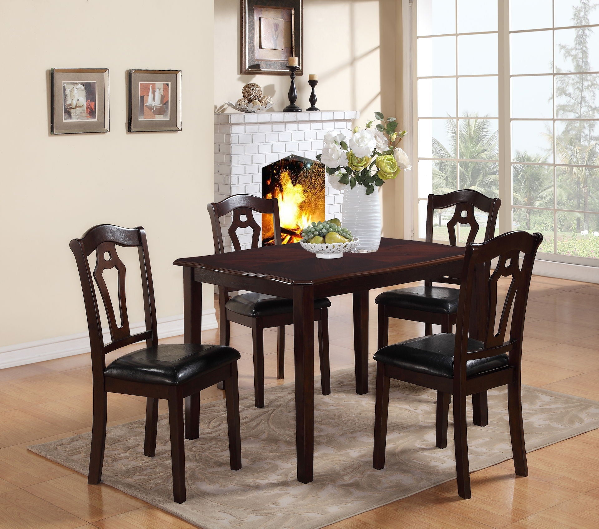 Bell - 5 Piece Dining Room Set - Cherry