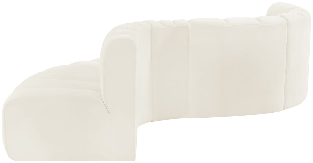 Arc - Velvet 6 Piece Curved Modular Sofa