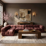 Orin - Velvet 5 Piece Modular Sectional