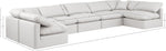 Indulge - Faux Leather 7 Piece Modular U-Shaped Sectional
