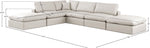 Comfy - 6 Piece Faux Leather Modular Sectional