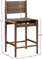 Rawlins - Counter Stool - Walnut Frame