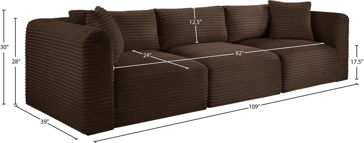 Shaggy - 3 Seat Modular Sofa