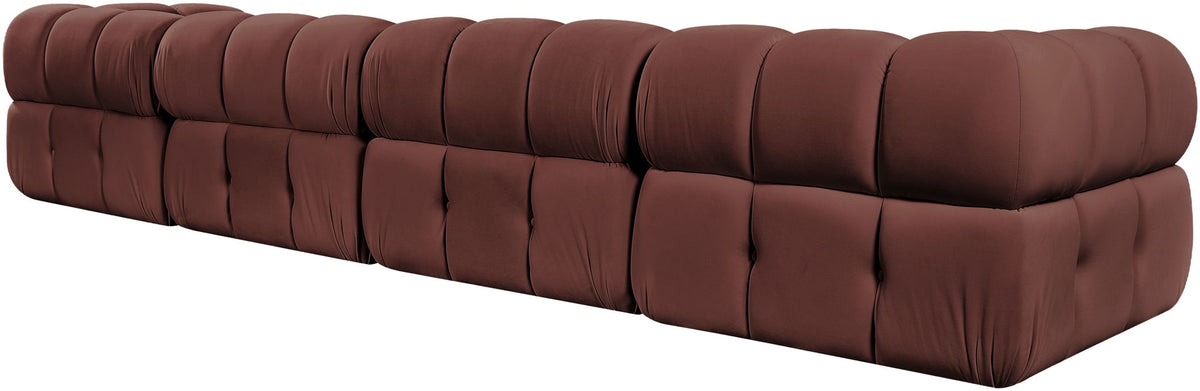 Orin - Fabric Velvet 4 Piece Modular Sofa