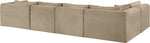 Shaggy - Fabric 5 Piece Modular U-Shaped Sectional