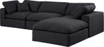 Comfy - 4 Piece Linen Fabric Modular Sectional With Chaise