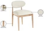 Riccio - Fabric Dining Side Chair (Set of 2) - Natural Frame