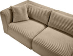 Shaggy - Fabric 7 Piece Modular U-Shaped Sectional With Ottoman
