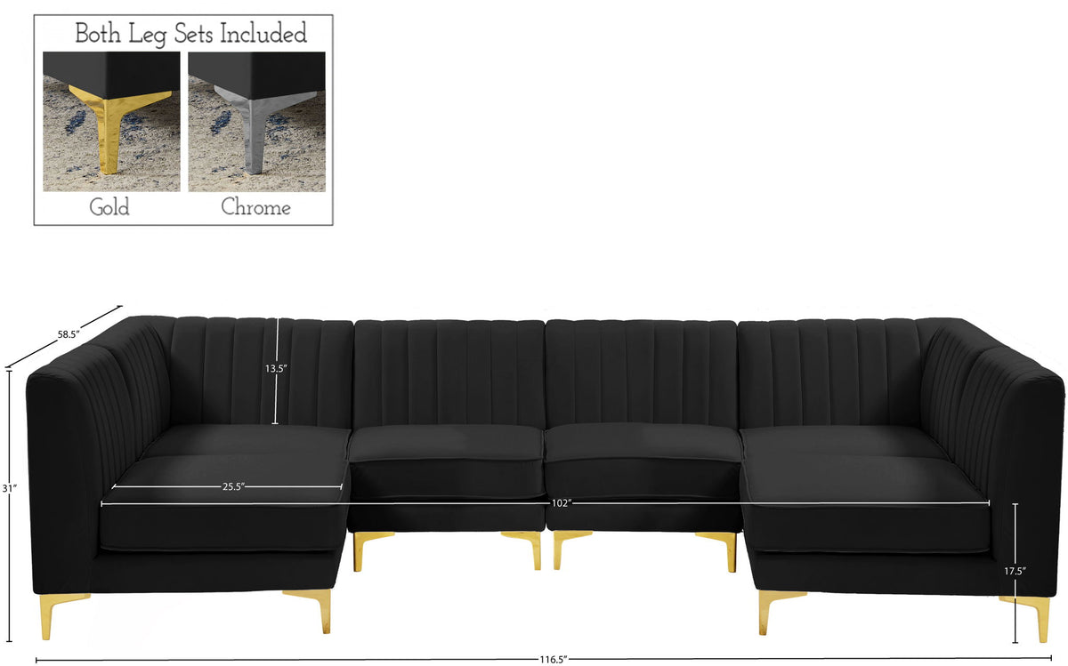 Alina - 6 Piece Modular U-Shaped Sectional