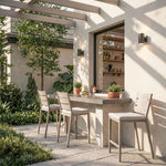 Reefline - Armless Counter Stool (Set of 2) - Gray / Light Brown