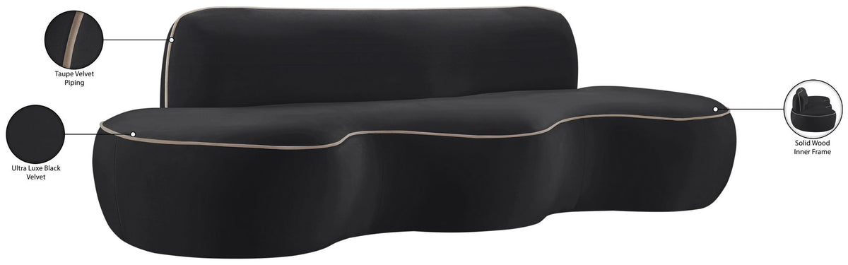 Swerve - Velvet 101" Upholstered Sofa