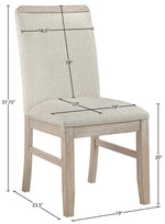 Ananda - Fabric Upholstered Dining Chair (Set of 2)