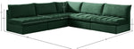 Jacob - Modular Corner Armless Sectional 5 Piece