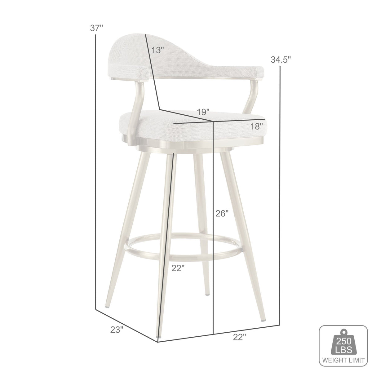 Justin - Swivel Stool