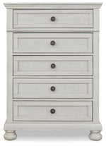 Robbinsdale - Five Drawer Chest - Youth - Antique White