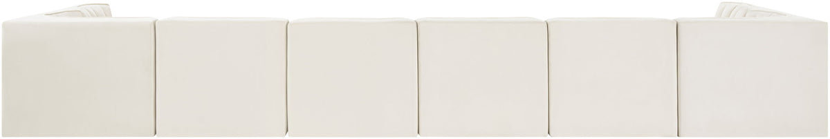Rummi - Velvet Performance Fabric Upholstered 8 Piece Modular Sectional (With 2 Corner Chairs)