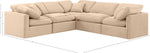 Indulge - Velvet 5 Piece Modular Corner Sectional