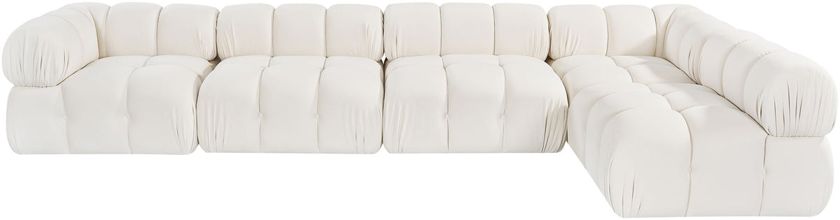 Orin - Velvet 5 Piece Modular Sectional