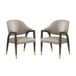 Manhattan Collette - Wood Upholstered Armchair