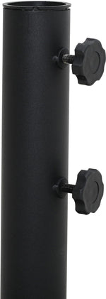 Amalfi - Patio Umbrella - Black Base / White Pole