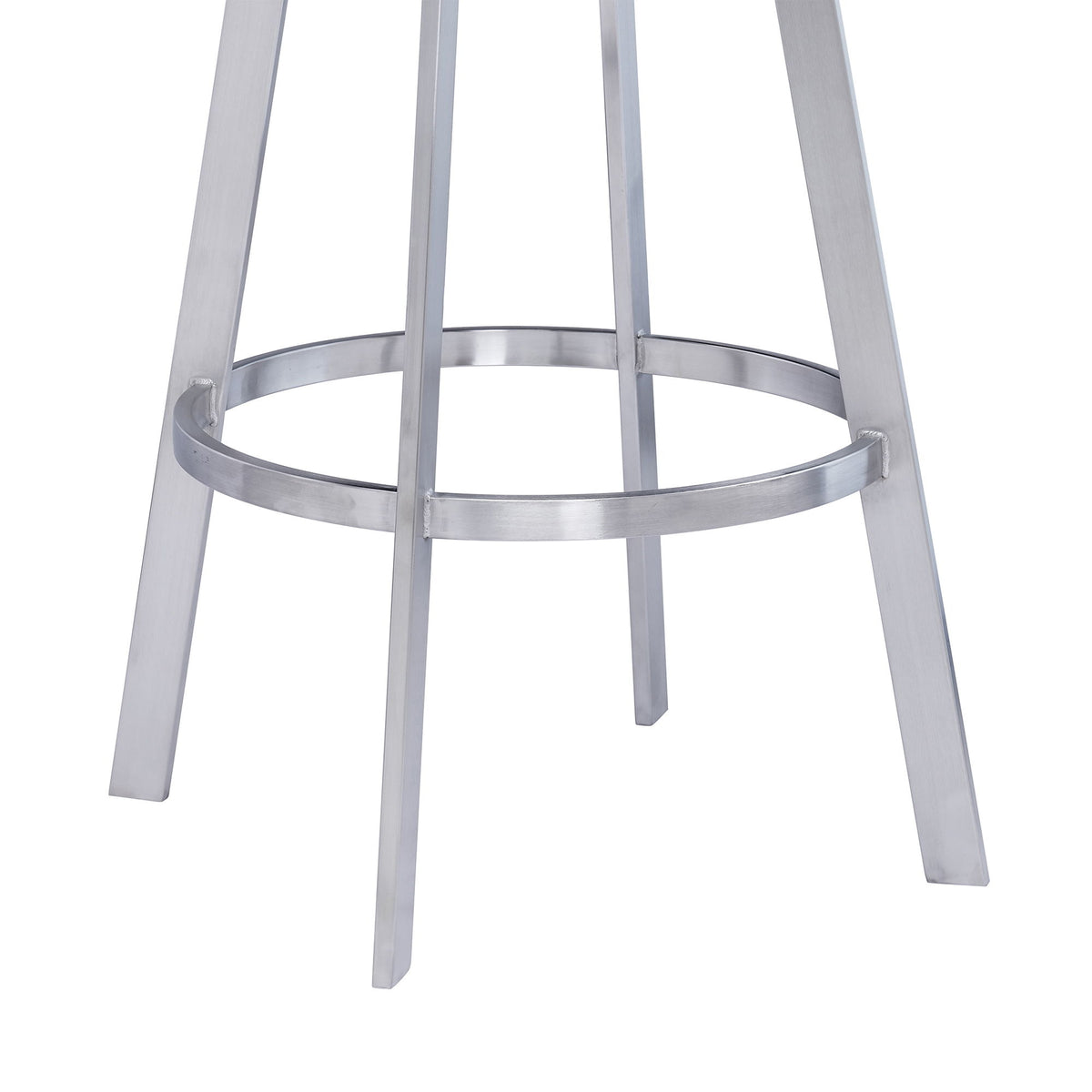 Saturn - Counter Height Bar Stool - Brushed Stainless Steel