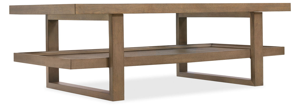 Sonnet - Rectangular Cocktail Table - Dark Gray / Dark Brown
