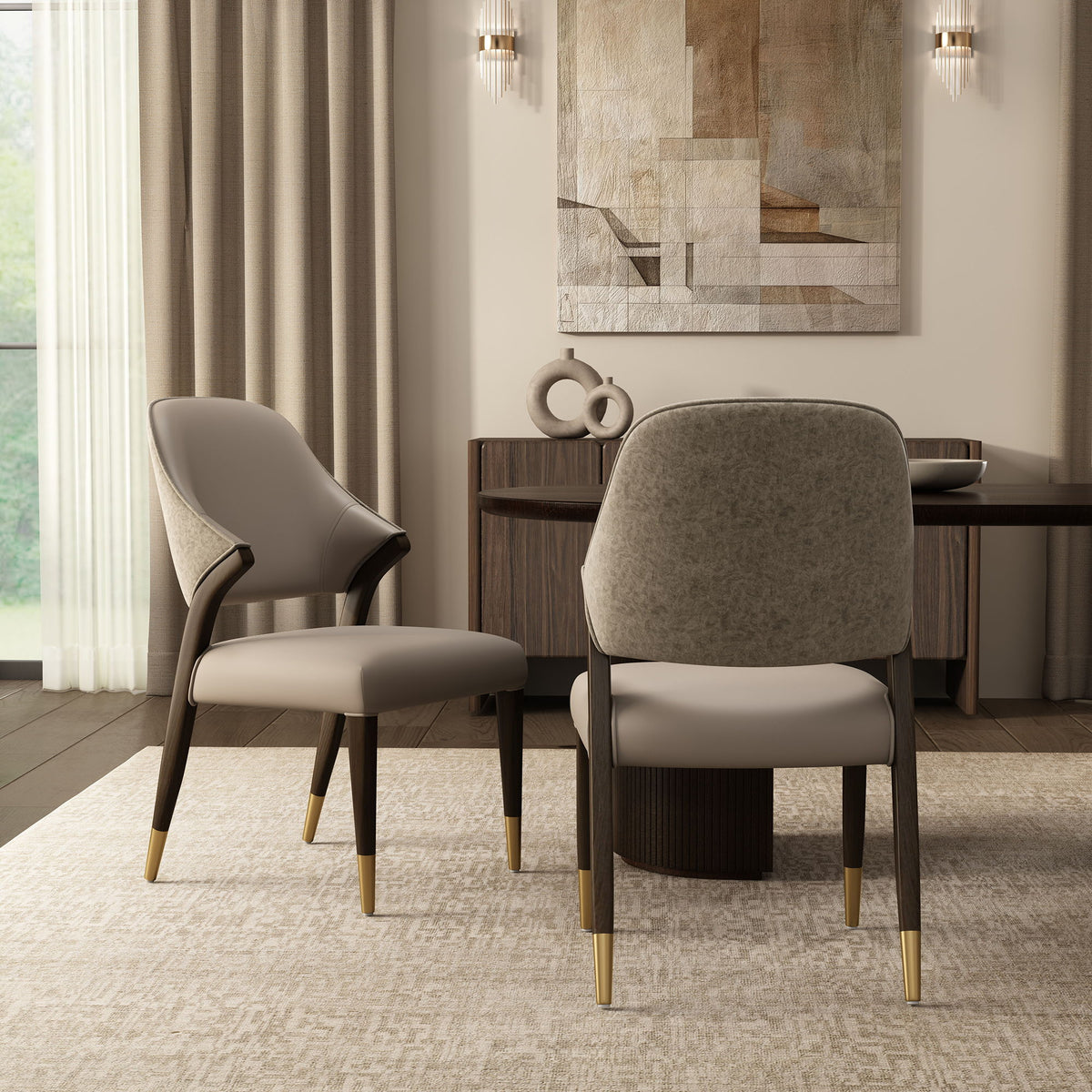 Manhattan Collette - Wood Upholstered Side Chair (Set of 2)