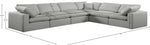 Comfy - 6 Piece Linen Modular Corner Sectional