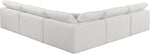 Comfy - 5 Piece Linen Modular Corner Armless Sectional