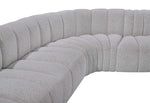 Arc - Boucle Fabric 4 Piece Corner Modular Sofa