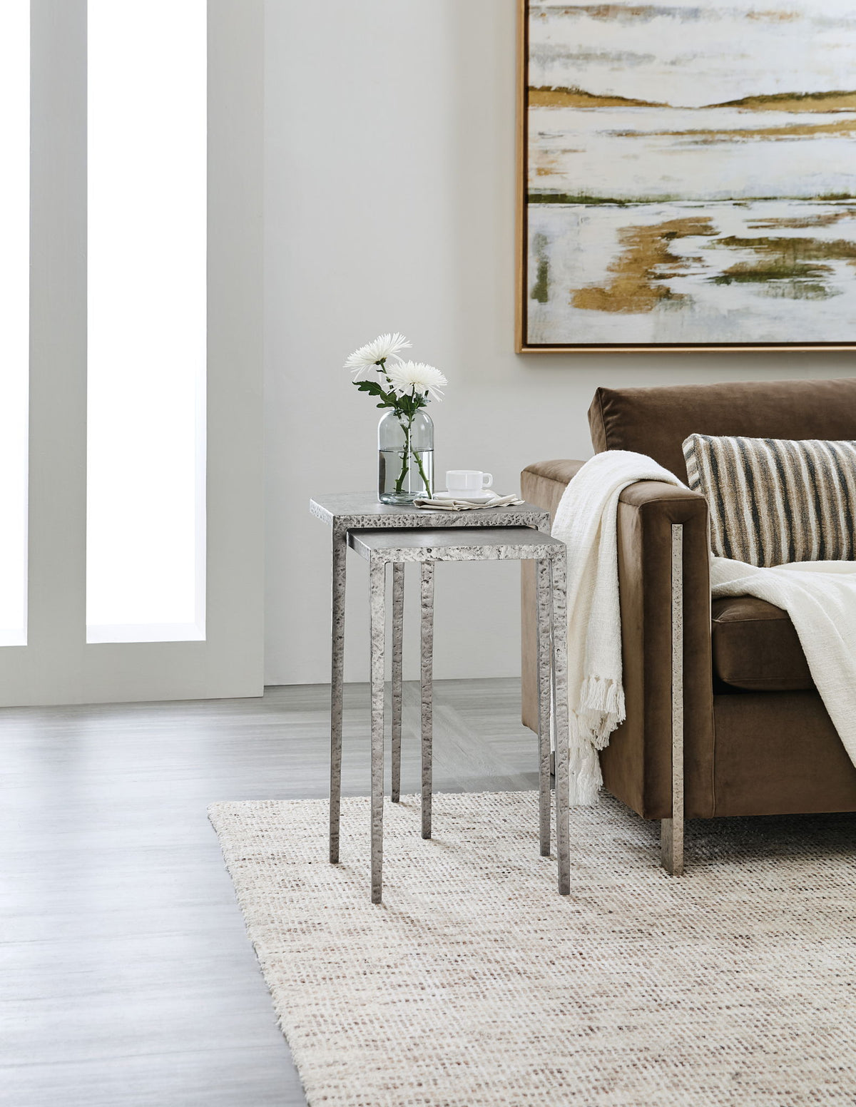 Chapman - Metal Nesting Tables - Silver