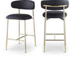 Lupita - Counter Stool With Brushed Gold Frame (Set of 2)