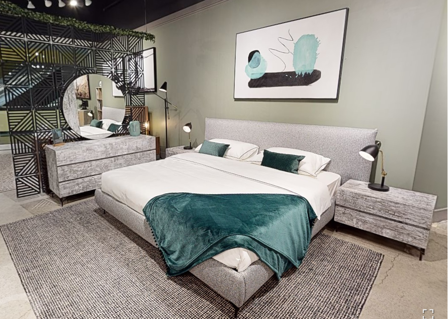 Aria - Italian Modern Multi Grey with texture Nightstand by VIG Furniture - View 3