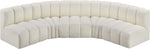 Arc - Faux Leather 5 Piece U-Shaped Modular Sofa