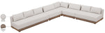Solace - Olefin 5 Piece Outdoor Patio Modular Sectional