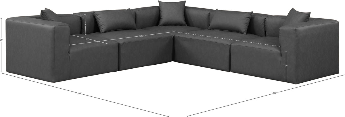 Cube - 5 Piece Modular Corner Sectional