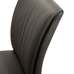 Meriam - Full Back Top Grain Leather Upholstered Metal Dining Chairs (Set of 2)