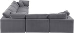 Comfy - 6 Piece Velvet Modular Corner Sectional