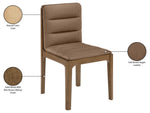 Ellis - Vegan Leather Upholstered Dining Chair (Set of 2) - Brown Base
