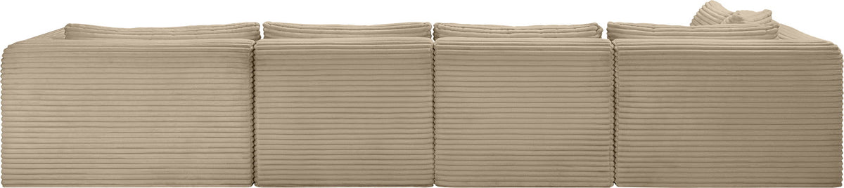 Shaggy - Fabric 5 Piece Modular U-Shaped Sectional