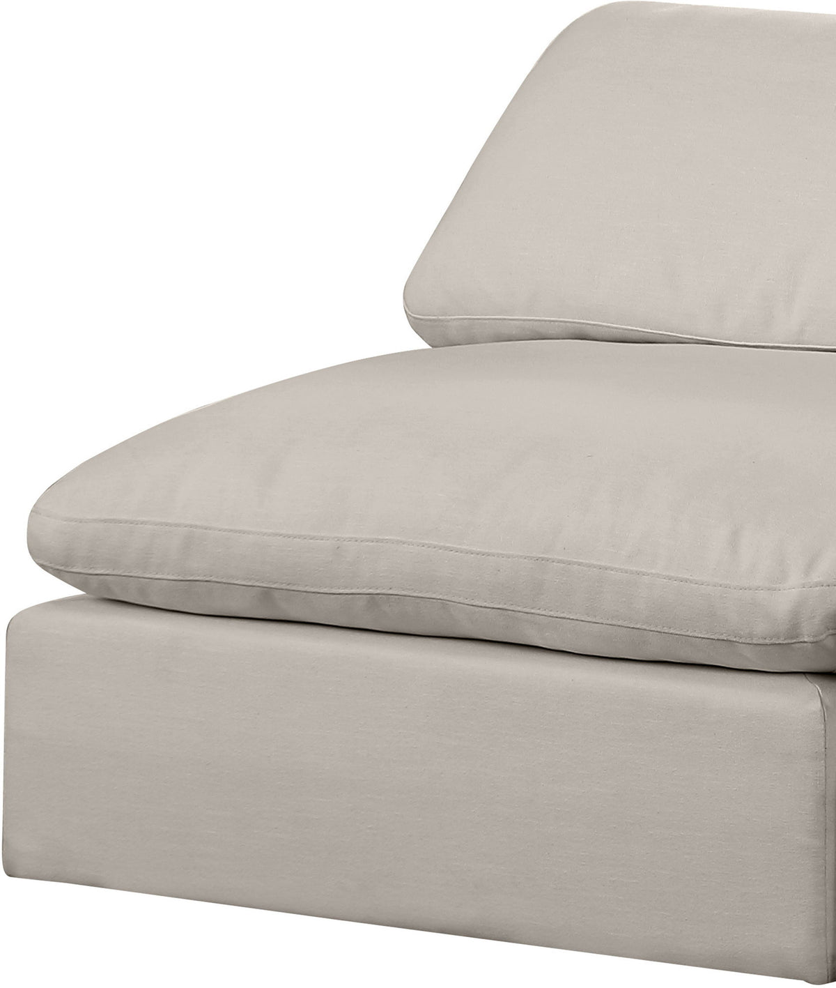 Comfy - Linen Modular Armless Sofa 4 Seats