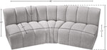 Arc - Boucle Fabric 3 Piece Modular Corner Sofa