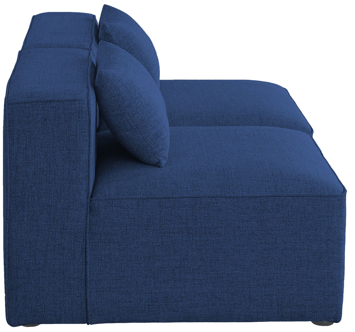 Cube - Linen Modular 2 Seat Armless Sofa
