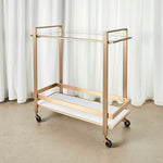 Roll Along - Bar Cart - Brass