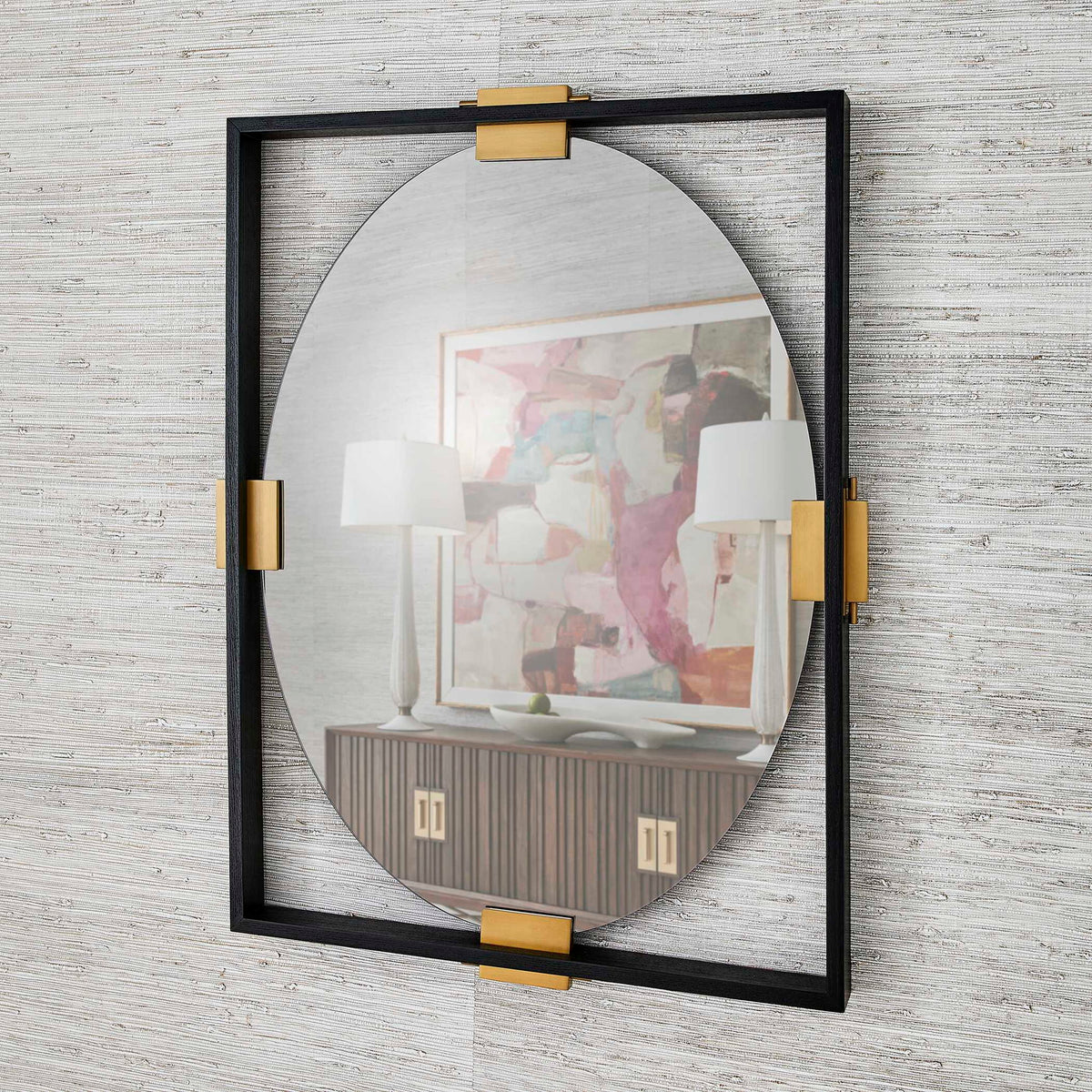 Clutch - Mirror - Black / Brass / Gold