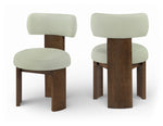 Atelier - Vegan Leather Upholstered Dining Chair (Set of 2) - Painted Brown Frame