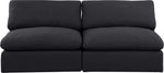 Comfy - Linen Modular Armless Sofa 2 Seats