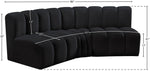 Arc - Velvet 3 Piece Modular Corner Sofa